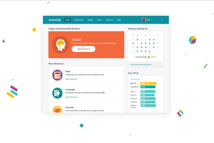 Lumosity biohacking app